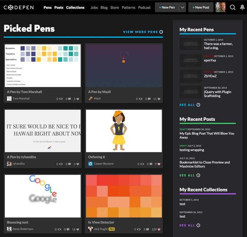 CodePen Redesign